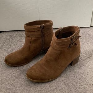 Brown Ankle Booties, American Eagle for Payless